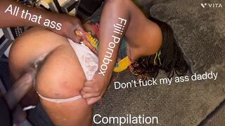 Hot Fijii Booty Daddy All That Ass 18 Anal Queen Vs BBC Compilation