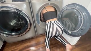 Step Sis Stuck in Dryer BBC Step Bro Helps Her Out