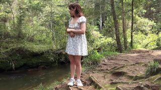 Caught and Fucked Hard for a Huge BBC Forest Creampie