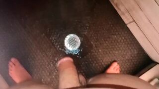 Shower handjob with 21yo BWC