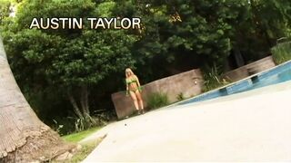 Busty blonde rides huge black dick