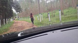 Flash Cock to a Girl in the Car!