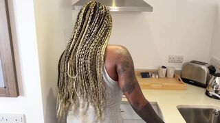 Kitchen Fucking POV Black on Black