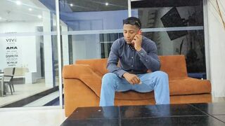 The horny, curvy maid wants to earn her keep by fucking my big black cock and getting my cum all over her glasses!