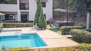 My Busty Boss and Her Big-bootied Friend Swallow My Cock in an Outdoor Threesome