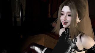 Latex Slut Has Bondage Femdom Threesome