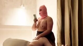 Hot BIG BOOBS Trans Girl fuck hard SHY Guy. No condom bareback anal