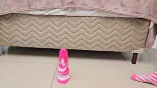 Barbie Sitting on 100% Anal Black Cock