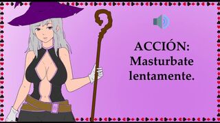 JOI con una bruja. Tu ama necesita semen.