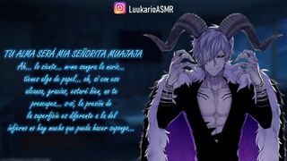 ASMR (sfw) DEMONIO te hace su ESCLAVA BESOS Roleplay ESPAÑOL
