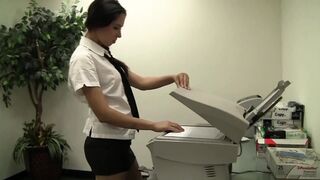 Sexy secretary gets fucked hard and rough