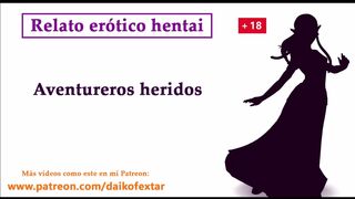 Zelda cuida de Link, relato hentai en español. Ella acaba ayudandole a...