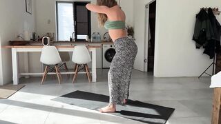 Hot Neighbor in Leggings Gets Fucked Hard