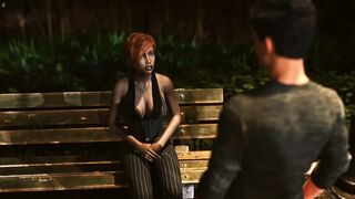 Billy Fucking Black Girl Asshole Anal Sex In Park At Night