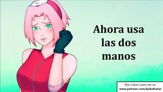 JOI extremo con Sakura. Anal, humillación, etc...