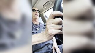 Daddy Jerks in While Driving