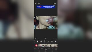 Cum in mouth for the first time with deep throat mouth fuck