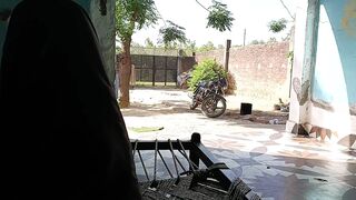 Black huck cock hand job in my