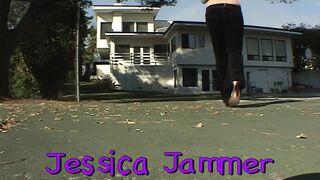 Blonde babe gags on a massive black cock then rides it to a cumshot