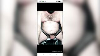 I masturbate my cock really hard watching porn