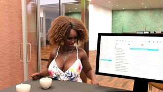 Black Lady Boss Suking Billy Cock In Office