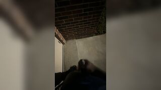 Got Super Horny While Walking Outside At Night So I Stopped By A Random Building To Goon My Penis Real Quick
