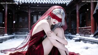 Third episode of the "White-haired Beauty" series is here! Absolutely to make you lose control, get extremely, AI-generated