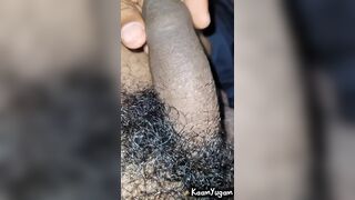 Horny boy jerking his dick alone