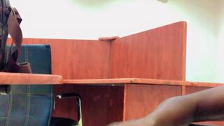 Black cock lonely office Masturbate