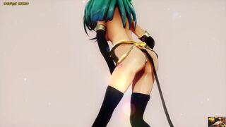 Hentai MMD - Wiggle ㅅ.ㅅ wiggle ♡ K'2V9 ミク ♥ HB † 60fps ‡ (dbsye) - PLAYHERE: tinyurl. com/hentgame