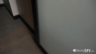 Teen Babysitter Bailey Brooke Has Huge Ass & Big Natural Tits Helps Dad Cum