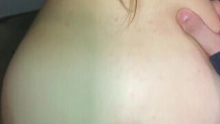 Sneaky sex in parents basement - amateur babe makes him cum inside her