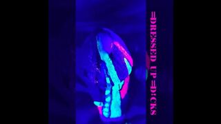 Black Light Tentacle Body Painting Cumshot