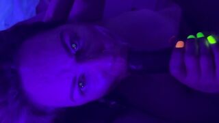 Black Cock Bull erupts his Load of cum on Hotwife’s Face; Tell Daddy what a Good Girl I Am