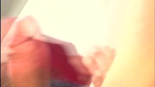 Huge cum shot I blasted into the air and some landed on the curtain behind part 2